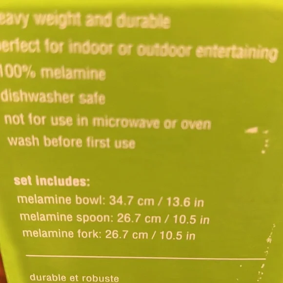 New Melamine a Large Serving set of 3 - Picture 8 of 8